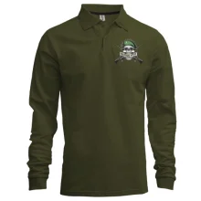 Лонгслив поло military style
