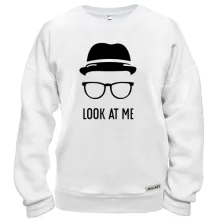 Свитшот с шляпой и очками Look at me