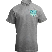 Футболка с воротником стойкой Лучший учитель географии