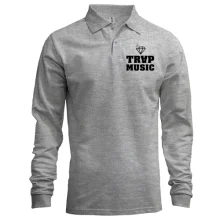 Чоловічий лонгслів поло TRAP MUSIK