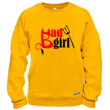 Свитшот с рогами и вилами Bad girl