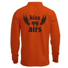 Мужской лонгслив поло Kiss my airs