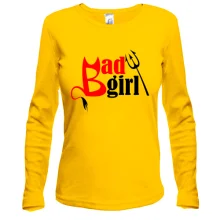 Лонгслів з рогами і вилами Bad girl