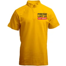 Футболка с воротником стойкой Fresh like US
