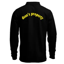 Мужской лонгслив поло "Dean's property"