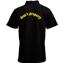 Футболка с воротником стойкой "Dean's property"