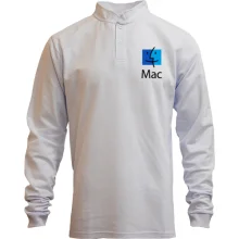 Мужской лонгслив поло со стойкой mac finder