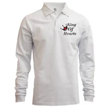 Мужской лонгслив поло Queen of Hearts