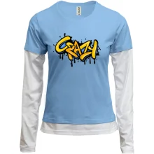Комбинированный лонгслив Crazy