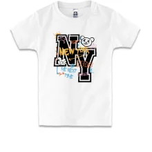 Детская футболка NY с граффити