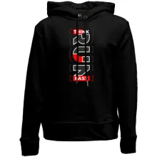 Детское худи без начеса Run - Think Fast