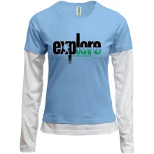 Женский лонгслив Комби Explore - The Great Outdoor