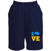 Шорты LOVE с мапой Украины