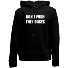 Детское худи без начеса Don't push the horses