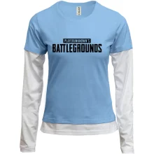 Комбинированный лонгслив PlayerUnknown’s Battlegrounds logo (2)