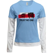 Комбинированный лонгслив Trust no one