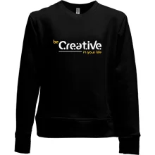 Детский свитшот без начеса Be Creative in your life