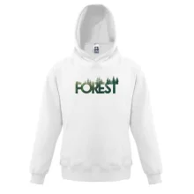 Детская толстовка со стилизованной надписью Лес (Forest)