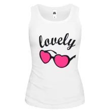 Майка с розовыми очками Lovely
