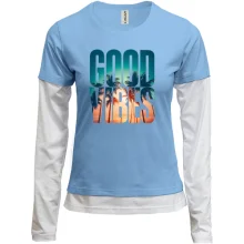 Женский лонгслив Комби Good Vibes (2)