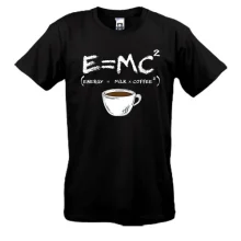 Футболка E=MC2 (Energy = Milk x Coffee)