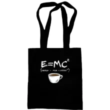 Сумка шоппер E=MC2 (Energy = Milk x Coffee)