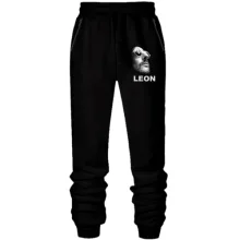 Штаны из футера без начеса Leon