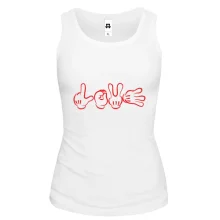 Майка Love из рук Микки