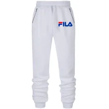 Штаны из футера без начеса FILA