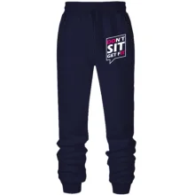 Штаны из футера без начеса Dont sit get fit