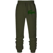 Штаны из футера без начеса со стилизованным лого "Lacoste"