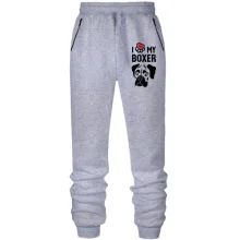 Штаны из футера без начеса I love my boxer