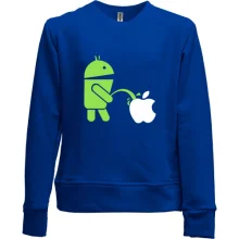 Детский свитшот без начеса Android vs Apple