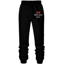 Штани з футера без начосу I love ROCK