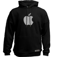 Худи без начеса с лого Apple