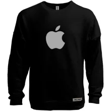 Свитшот без начеса с лого Apple