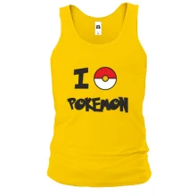 Мужская майка I love Pokemon