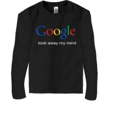 Дитячий лонгслів Google took away my mind