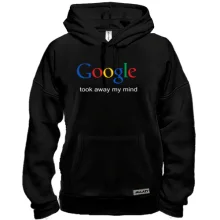 Толстовка Google took away my mind