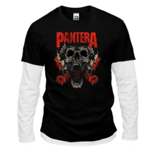Комбинированный лонгслив Pantera (с черепом)