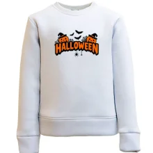 Дитячий світшот Напис Halloween з гарбузами
