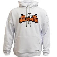 Худи без начеса Надпись Halloween с тыквами