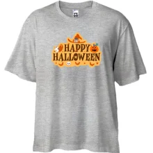 Футболка Oversize Happy Halloween (Вывеска)