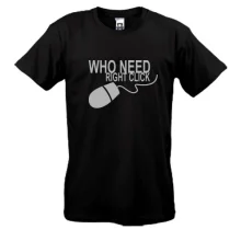 Футболка Who Needs Right Click