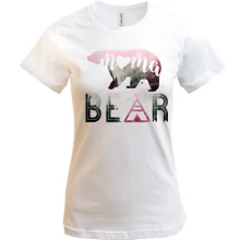 Футболка с медведицей Mama bear