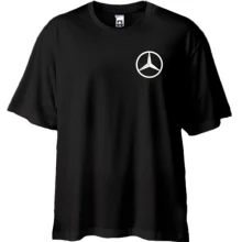 Футболка Oversize Mercedes з вишитим логотипом