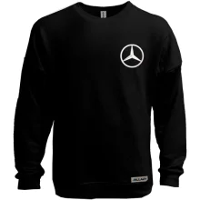 Світшот без начосу Mercedes з вишитим логотипом (Вишивка)