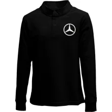 Дитячий лонгслів поло Mercedes з вишитим логотипом