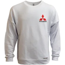 Світшот без начосу з лого Mitsubishi (Вишивка)