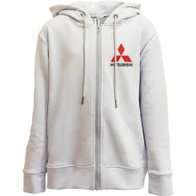 Дитяче худі на блискавці з лого Mitsubishi (Вишивка)